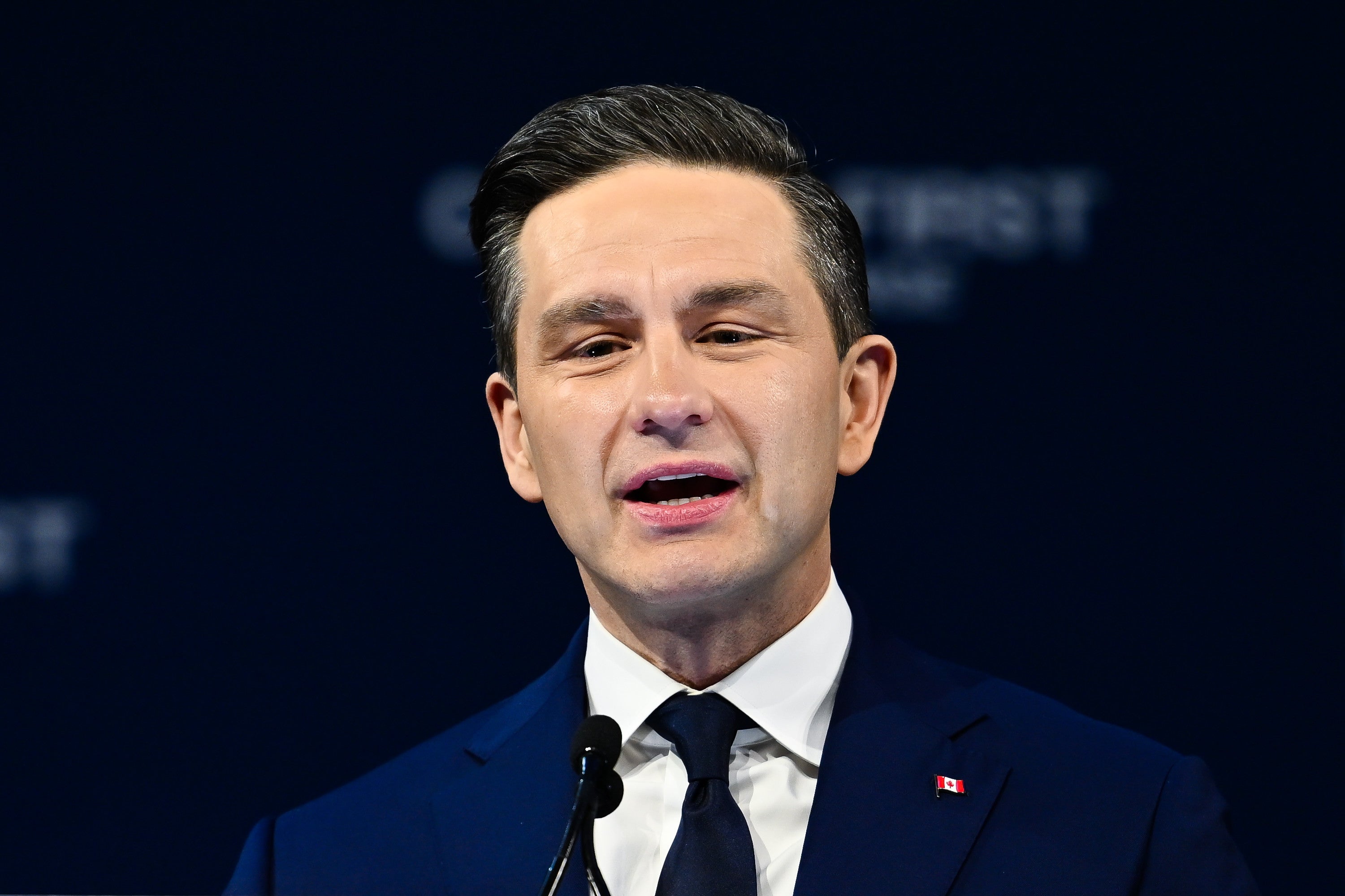 Conservative Party leader Pierre Poilievre conceded the election on Monday night